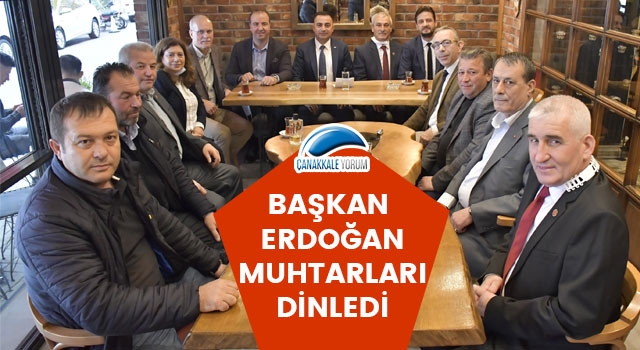 Başkan Erdoğan, muhtarları dinledi