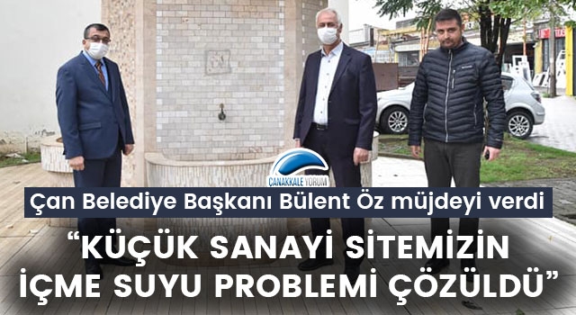 Başkan Öz: "Küçük Sanayi Sitemizin içme suyu problemi çözüldü"