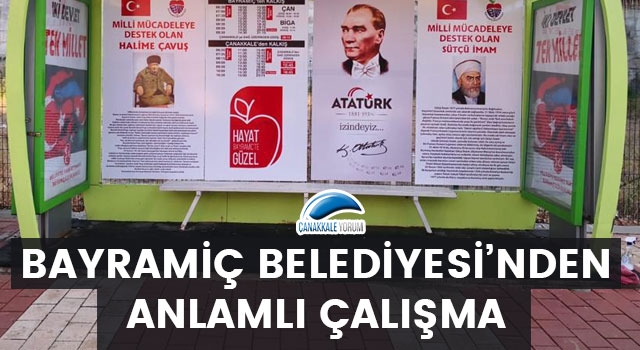 Bayramiç Belediyesi’nden anlamlı çalışma 