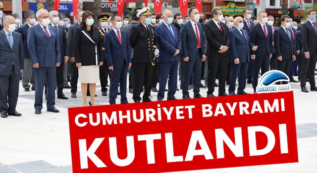 Çanakkale'de Cumhuriyet Bayramı kutlandı