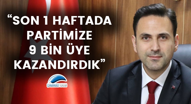 Başkan Makas: "Son 1 haftada partimize 9 bin üye kazandırdık"