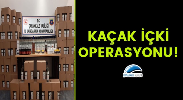 Çanakkale’de kaçak içki operasyonu!