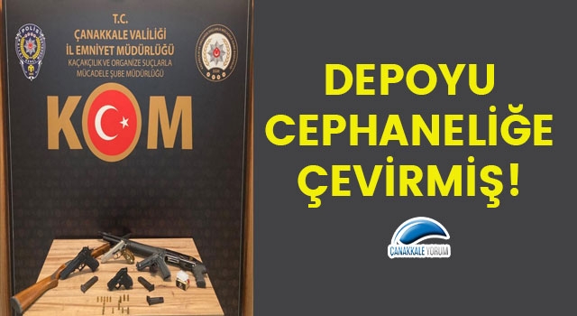 Depoyu cephaneliğe çevirmiş!