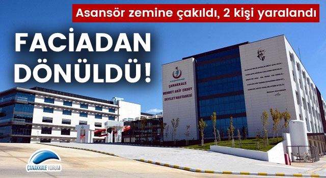 Devlet Hastanesinde faciadan dönüldü: Asansör zemine çakıldı, 2 kişi yaralandı!