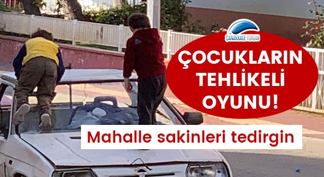 İsmetpaşa Mahallesi'nde çocukların tehlikeli oyunu: Mahalleli tedirgin!