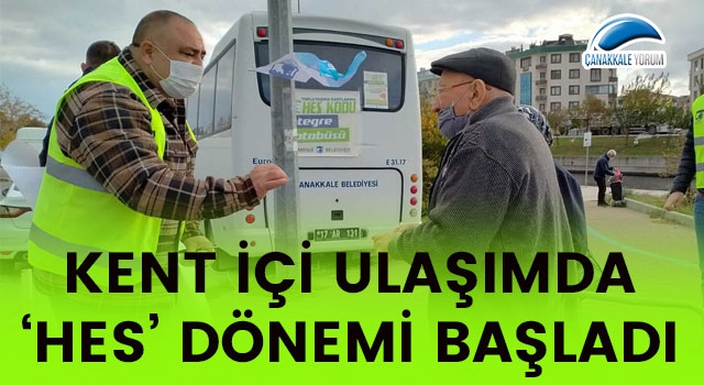 Kent içi ulaşım kartlarında 'HES' dönemi başladı