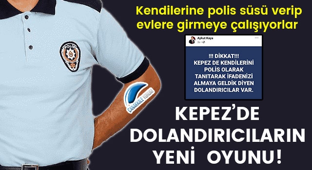 Kepez'de dolandırıcıların yeni oyunu!