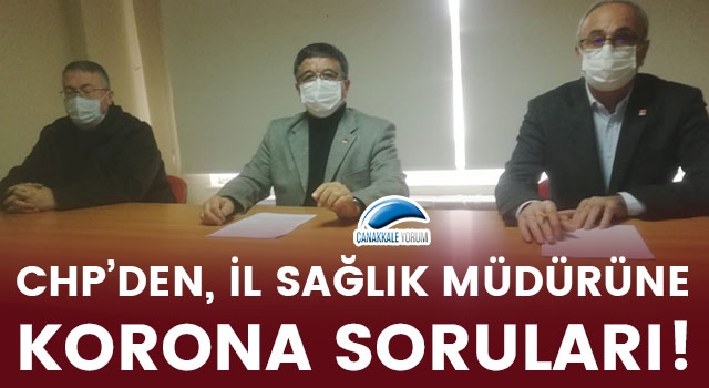 CHP’den, İl Sağlık Müdürüne korona soruları!