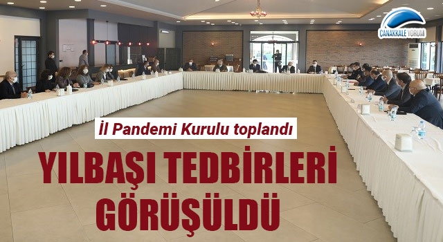 İl Pandemi Kurulu toplantısında yılbaşı tedbirleri görüşüldü