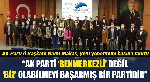 Başkan Makas, yeni yönetimini tanıttı