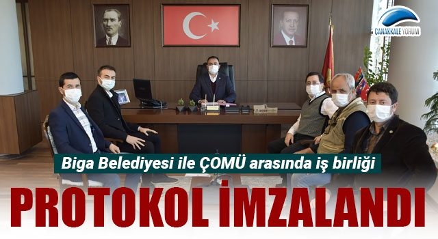 Biga Belediyesi ile ÇOMÜ arasında iş birliği