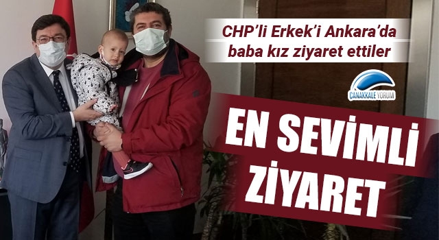 CHP’li Erkek’i, baba kız ziyaret ettiler