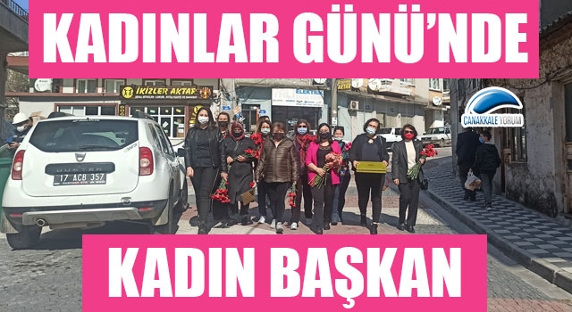 Ayvacık Belediyesi'nde kadınlar gününde kadın başkan