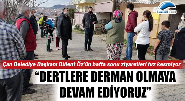 Başkan Öz: "Dertlere derman olmaya devam ediyoruz"