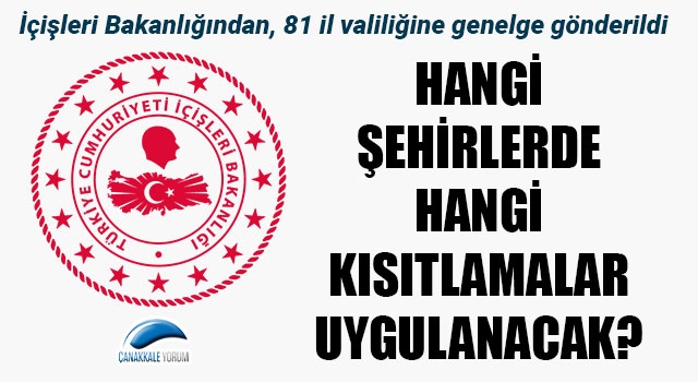 İçişleri Bakanlığından 81 il valiliğine, "Tedbirlerin Gözden Geçirilmesi” konulu genelge