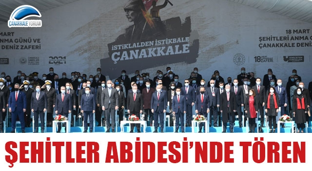 Şehitler Abidesi’nde tören