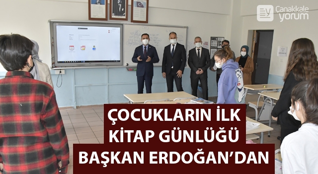 Çocukların ilk Kitap Günlüğü Başkan Erdoğan’dan