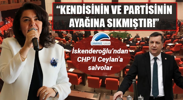 İskenderoğlu’ndan, Ceylan’a salvolar: “Kendisinin ve partisinin ayağına sıkmıştır!”