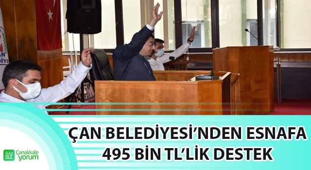 Çan Belediyesi’nden esnafa 495 bin TL'lik destek