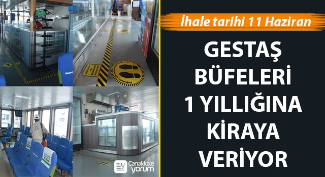 Gestaş, büfeleri 1 yıllığına kiraya veriyor