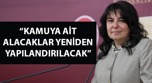 Jülide İskenderoğlu: “Kamuya ait alacaklar yeniden yapılandırılacak"