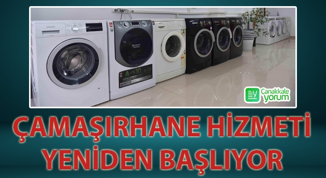 Çamaşırhane hizmeti yeniden başlıyor