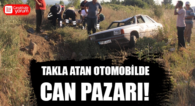 Takla atan otomobilde can pazarı!