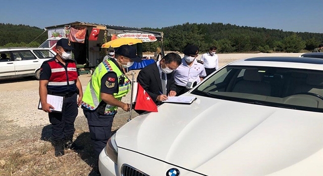 Vali Aktaş, Yenice'de jandarma uygulama noktasını ziyaret etti