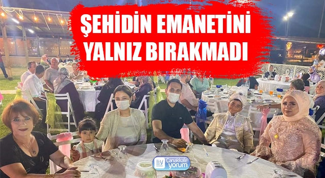 Başkan Makas şehidin emanetini yalnız bırakmadı