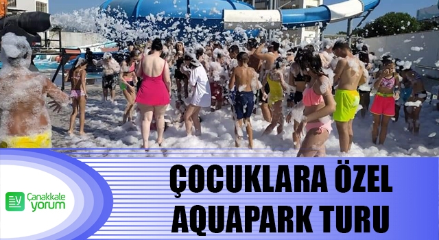 Çan Belediyesi’nden çocuklara özel Aquapark turu