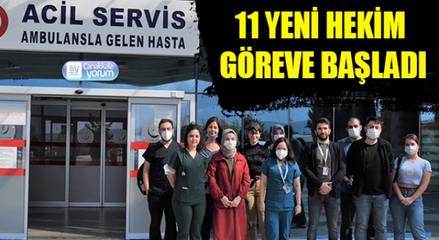 Acil Servise taze kan: 11 yeni hekim göreve başladı