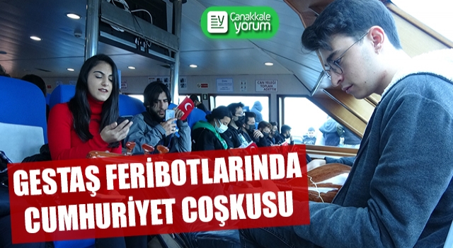 Gestaş feribotlarında 29 Ekim coşkusu