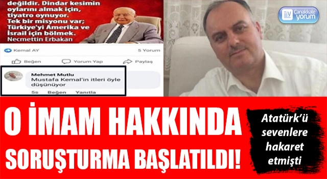 O imam hakkında soruşturma başlatıldı!