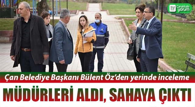 Başkan Öz’den yerinde inceleme