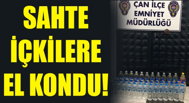 Sahte içkilere el kondu!