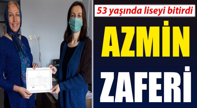 Azmin zaferi: 53 yaşında liseyi bitirdi