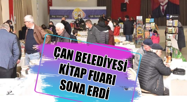 Çan Belediyesi Kitap Fuarı sona erdi