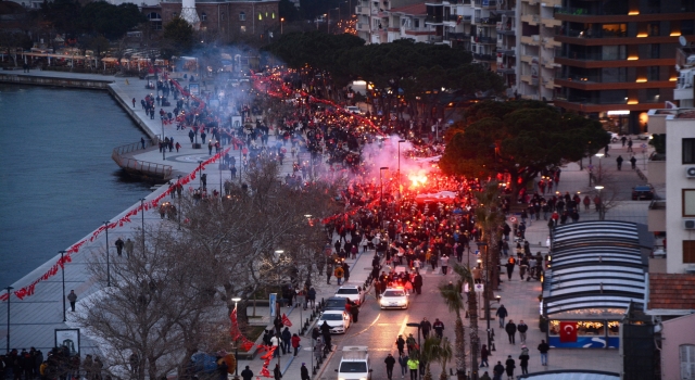 Çanakkale'de fener alayı coşkusu