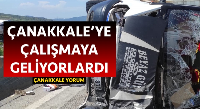 Tarım işçilerini taşıyan kamyonet devrildi: 8’i ağır 15 yaralı