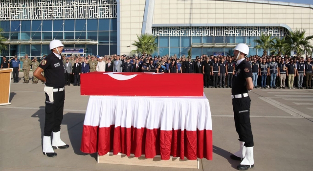 Şehit polis memuru Çanakkale’ye uğurlandı