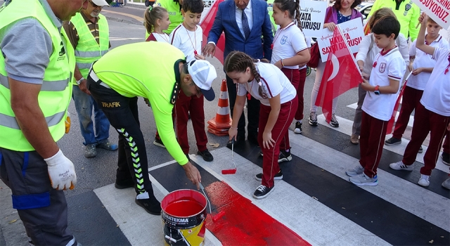 Çanakkale’de yaya önceliğine dikkat çekildi