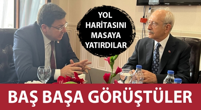 Kılıçdaroğlu ve Erkek’ten baş başa istişare