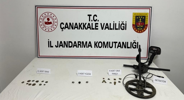 Çanakkale'de tarihi eser kaçakçılarına darbe