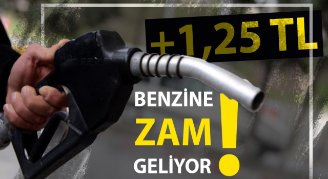 Benzine zam geliyor!