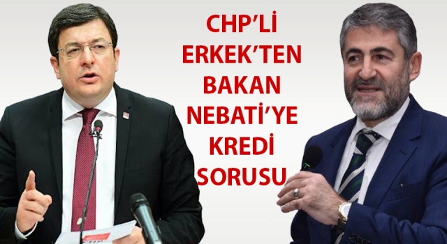 CHP’li Erkek’ten Bakan Nebati’ye kredi sorusu