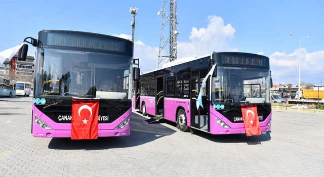 Çanakkale’de toplu taşıma filosuna 4 yeni otobüs