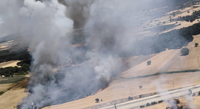 Çanakkale-Gökçalı köyündeki yangın kontrol altında