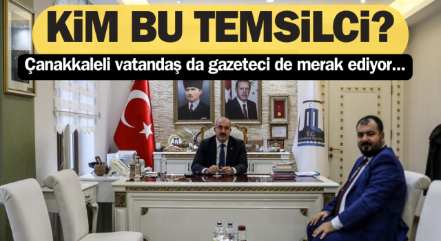 Çanakkaleli vatandaş da gazeteci de merak ediyor: Kim bu temsilci?