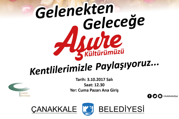 Çanakkalelilere aşure ikram edilecek