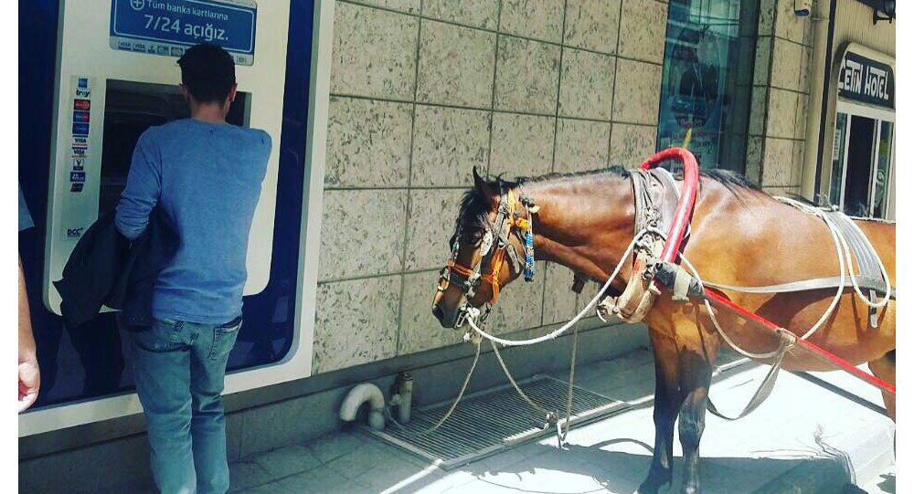 Modern zaman Red Kit'i: ATM'den para çekmeye atıyla gitti